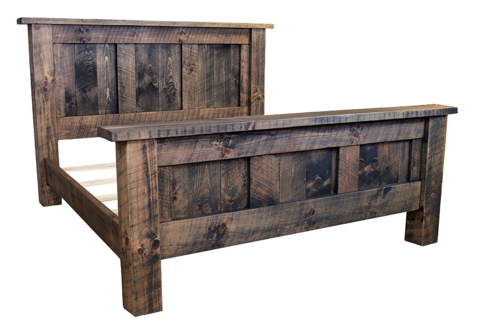 Rustic Pine King Bed