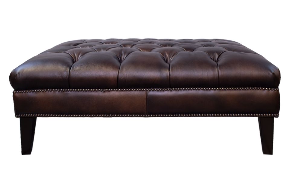 Decor-Rest Leather Ottoman