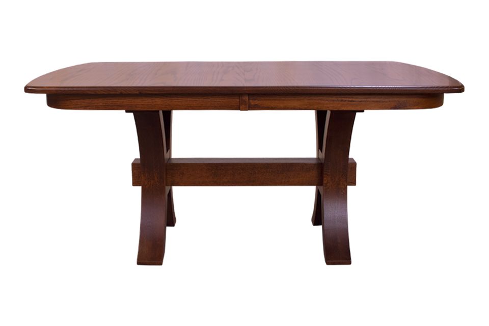 Oak Double Pedestal Dining Table 