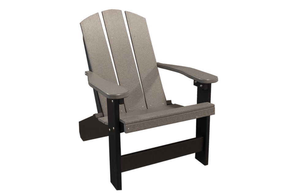Outdoor Adirondack Chair - Charcoal & Black