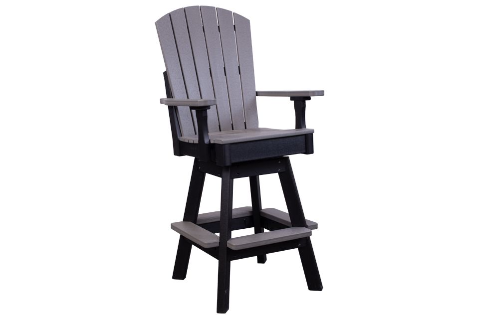 Outdoor Balcony Chair - Charcoal & Black