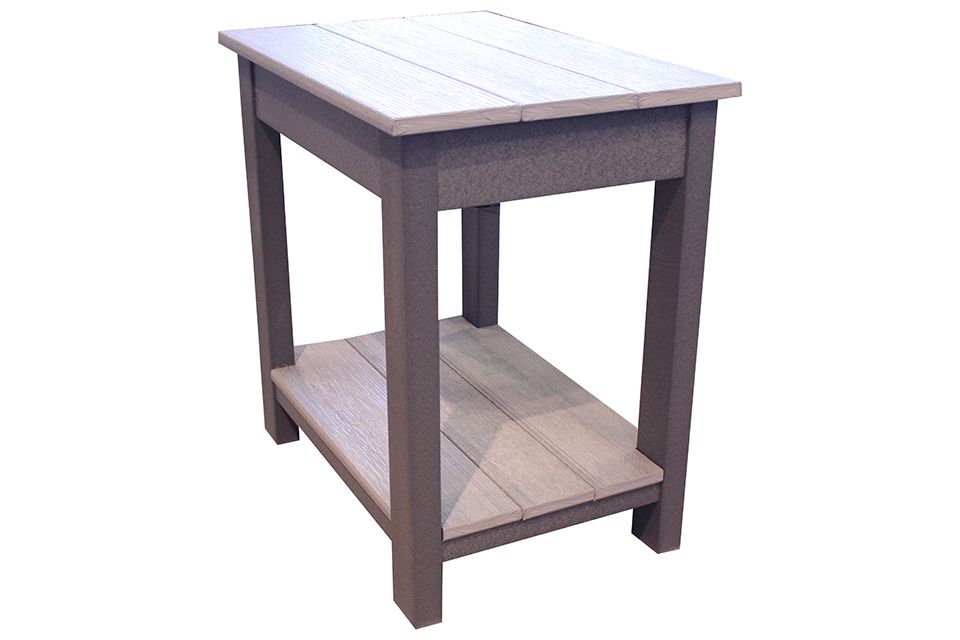 Outdoor End Table - Driftwood Gray