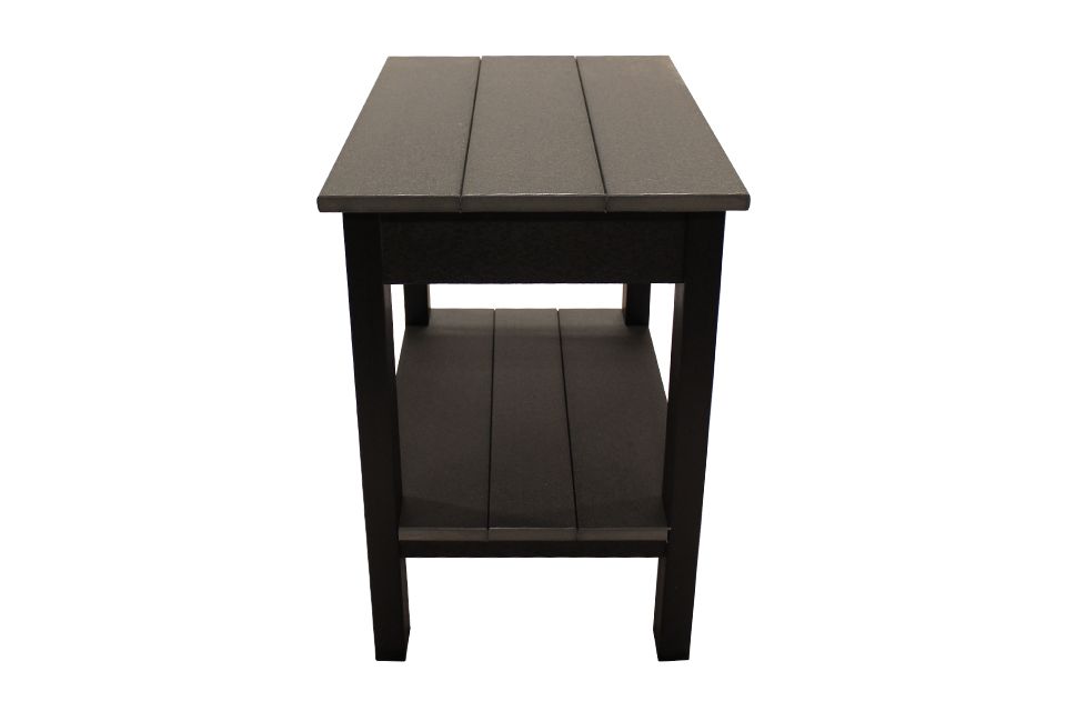 Outdoor End Table - Dark Gray/Black