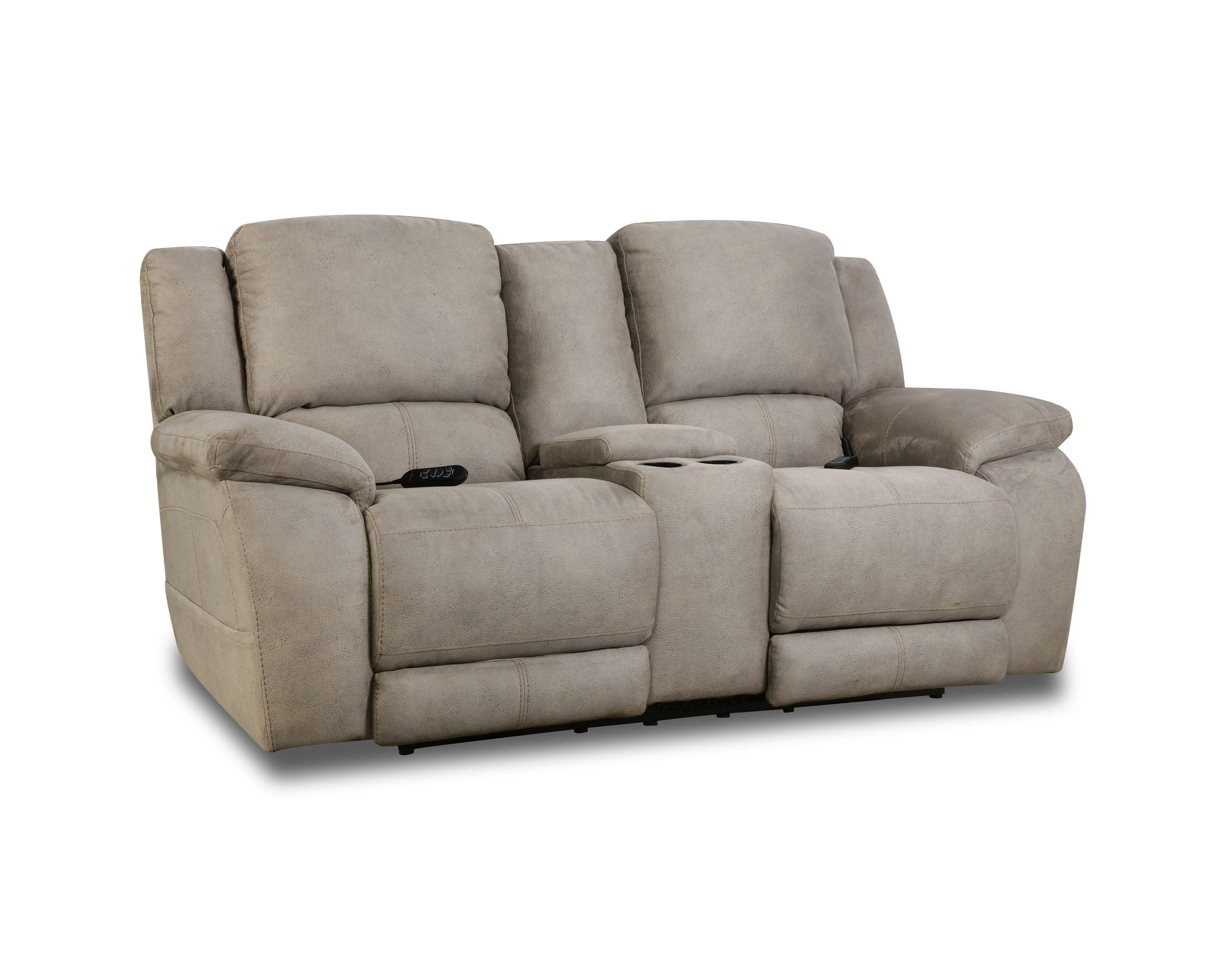 Homestretch Upholstered Power Console Loveseat