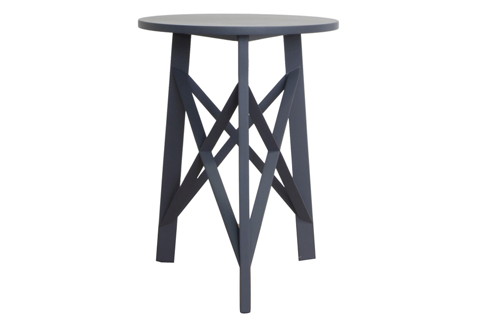 Harbor Town Prussian Blue Accent Table