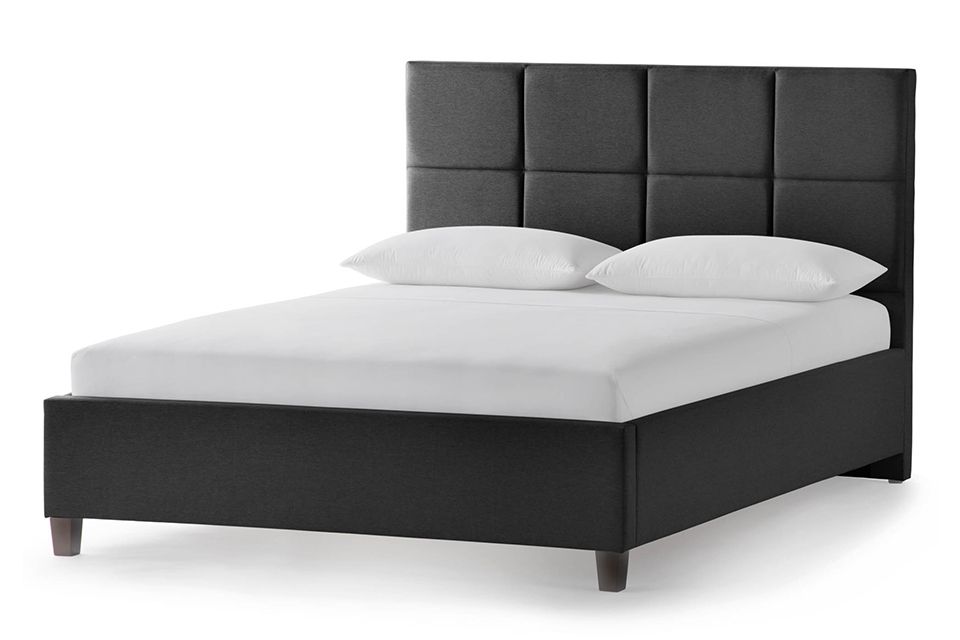 Malouf Scoresby King Bed - Charcoal