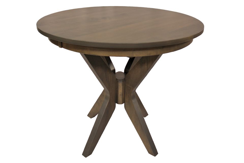 Brown Maple Round Counter Height Dining Table