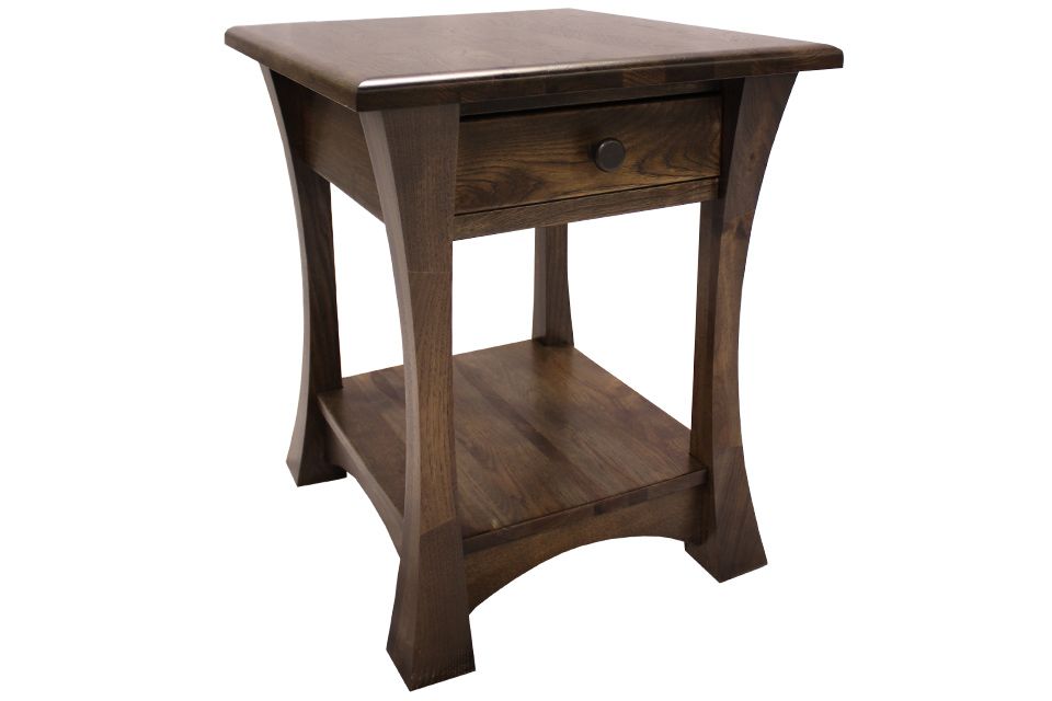 Rustic Hickory End Table